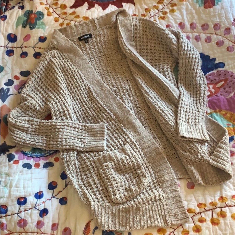 Express Tan Cardigan (small)